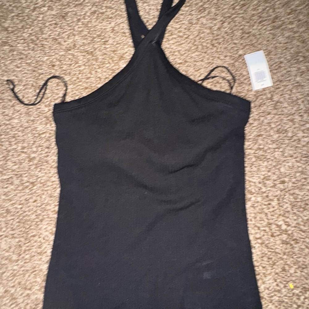 Old Navy Black Fitted Tank Top